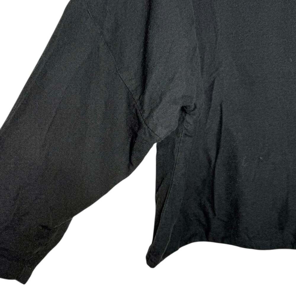 G. Label by Goop Dark Gray Flannel Gathered Back Tunic Top - 4 - Picture 4 of 6